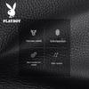 PLAYBOY Men's Short Bifold Genuine Leather Wallet