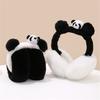 Cartoon Panda Plush Ear Muffs for Adult Kid Adjustable Thermal Ear Warmer Thick Warm Ear Protectors for Winter Coldproof