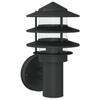 VidaXL Applique murale d'extérieur noir acier inoxydable, éclairage mural d'extérieur, lampe murale de jardin, applique 4006232