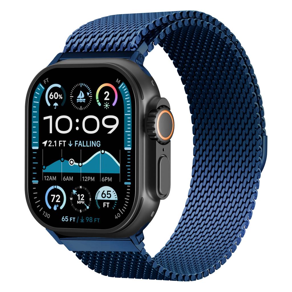 Thick Metal Strap for Apple Watch Band Ultra2 3 49mm 46 45mm 41mm 40mm 44mm Milanese correa Bracelet iWatch series SE 11 10 9 8