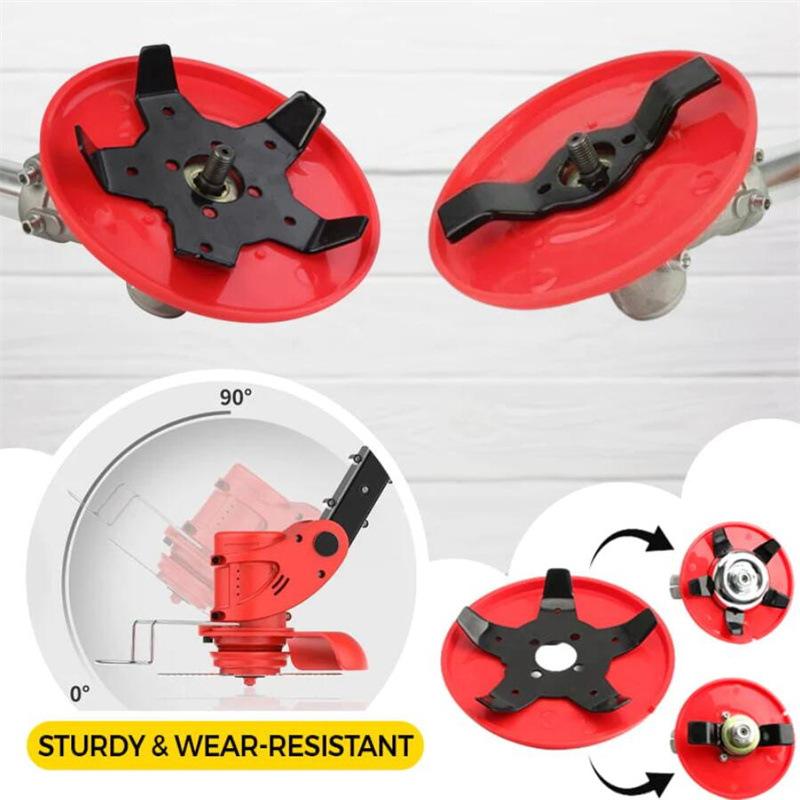 Multi-functional Grass Trimmer Head for Lawn Mower Garden Tool Parts Brush Weed Cutter Blades Steel Hedge Grass Trimmer Head