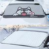 Summer Shade, Winter Shield. Universal Foldable Sunshade with Cute Design - Thermal Insulation Year-Round.