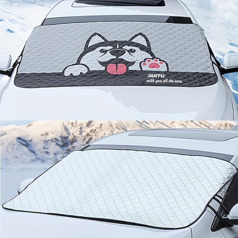 Summer Shade, Winter Shield. Universal Foldable Sunshade with Cute Design - Thermal Insulation Year-Round.