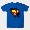 Men Black Print T-shirt Super J Claw Mark No-Cut Transfer Paper Print Cotton Tshirt