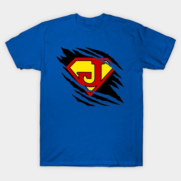 Men Black Print T-shirt Super J Claw Mark No-Cut Transfer Paper Print Cotton Tshirt L королевский синий
