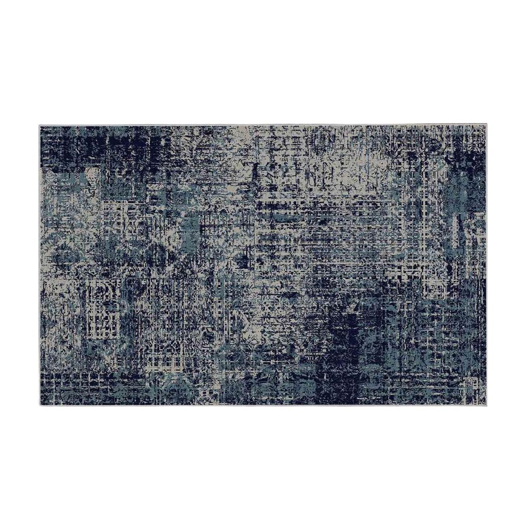 Blue Rug Design 3D Digital Print Non-Slip Flooring Carpet