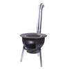 Portable Outdoor Firewood Stove with Threaded Round Legs - New Model