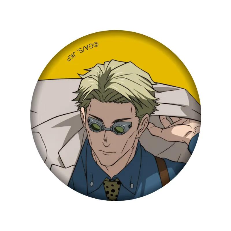 Anime Jujutsu Kaisen Gojo Satoru Tinplate Brooch Pins, Figure Icon Badge, Handmade Brooches, Breastpin for Backpack Clothes