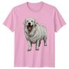 Great Pyrenees Dog Animals Graphic Unisexs TShirt Unisexs Tee