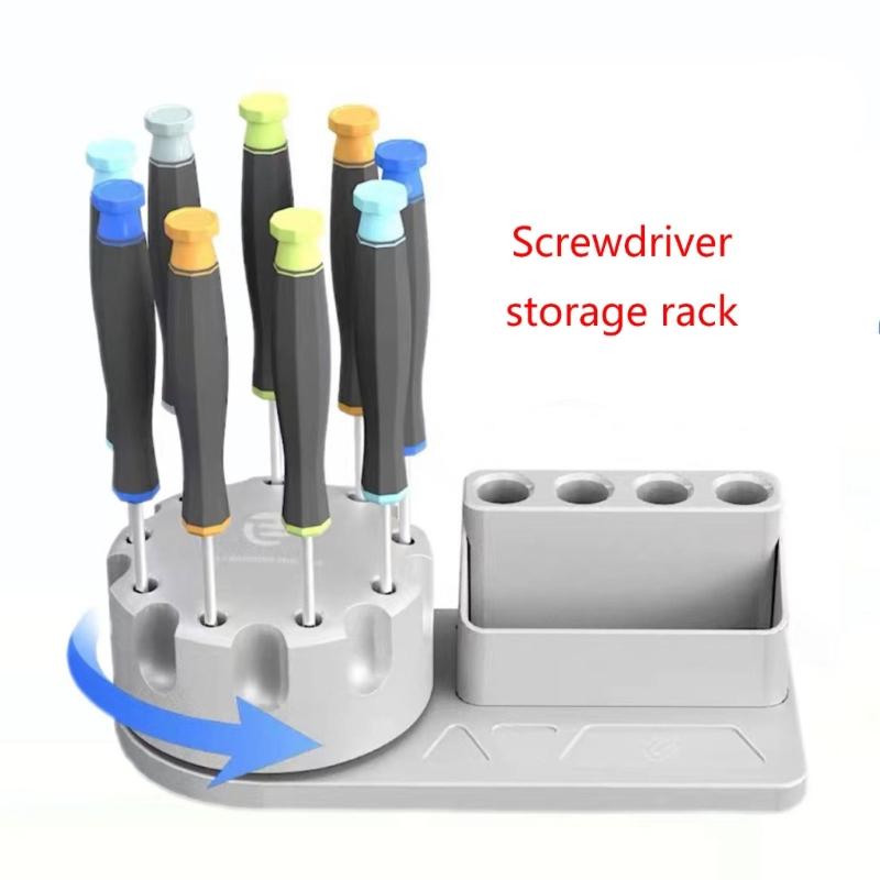 Versatile Organizer for Cell Phone Maintenance Neat Screwdrivers Storage Rack Innovative Organizer Box for Repair Tools
