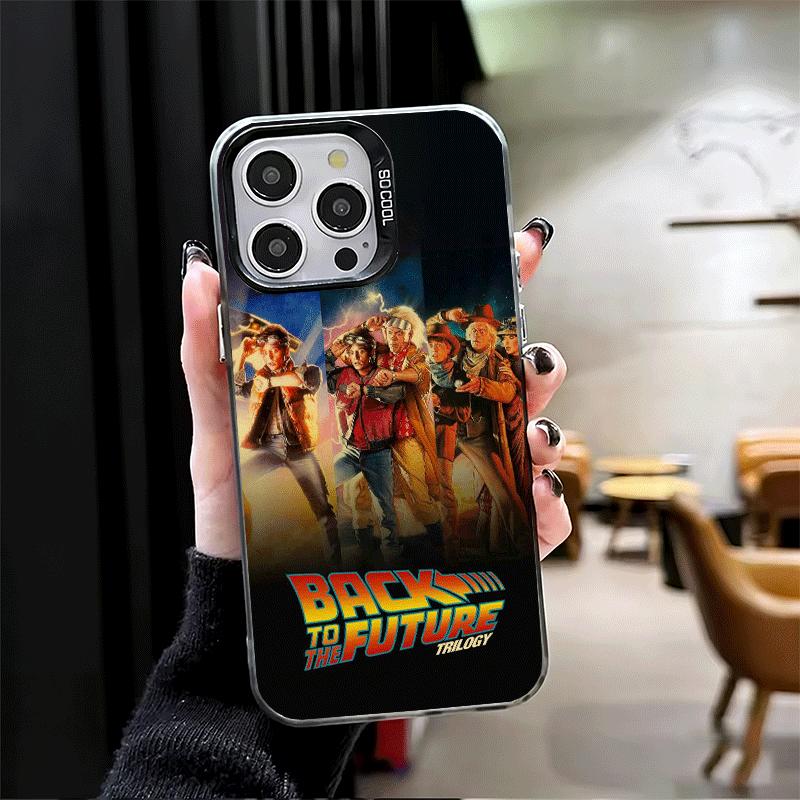 Back To The Future Soft Phone Case for iPhone 15 16 17 Pro Max 17Air 16E 14 Plus 13 12 Mini Shockproof Cover Back Shell