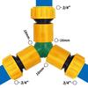 5PCS Quick Drip Irrigation Watering System for Greenhous Joiner Repair Connector Coupling 1/2'' Garden Hose Tubing Fitting Pipe
