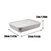 Plastic and Stainless Steel Refrigerator Crisper Food Storage Box with Plastic Lid Prepare Seafood Fruit Vegetable Picnic Box