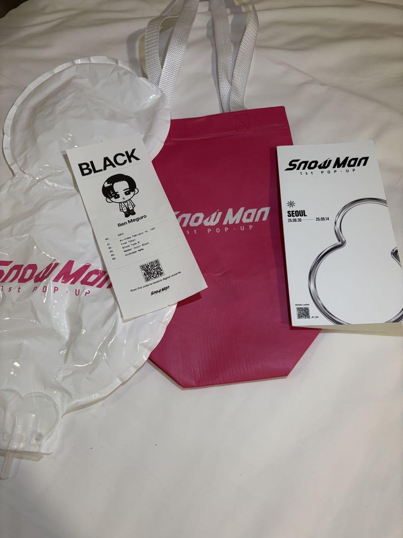 

[Б/У] Snow Man Корея 1-й Поп-Ап Бонус за Вход Сумка Медицинская Справка Мегуро Рен Шарик