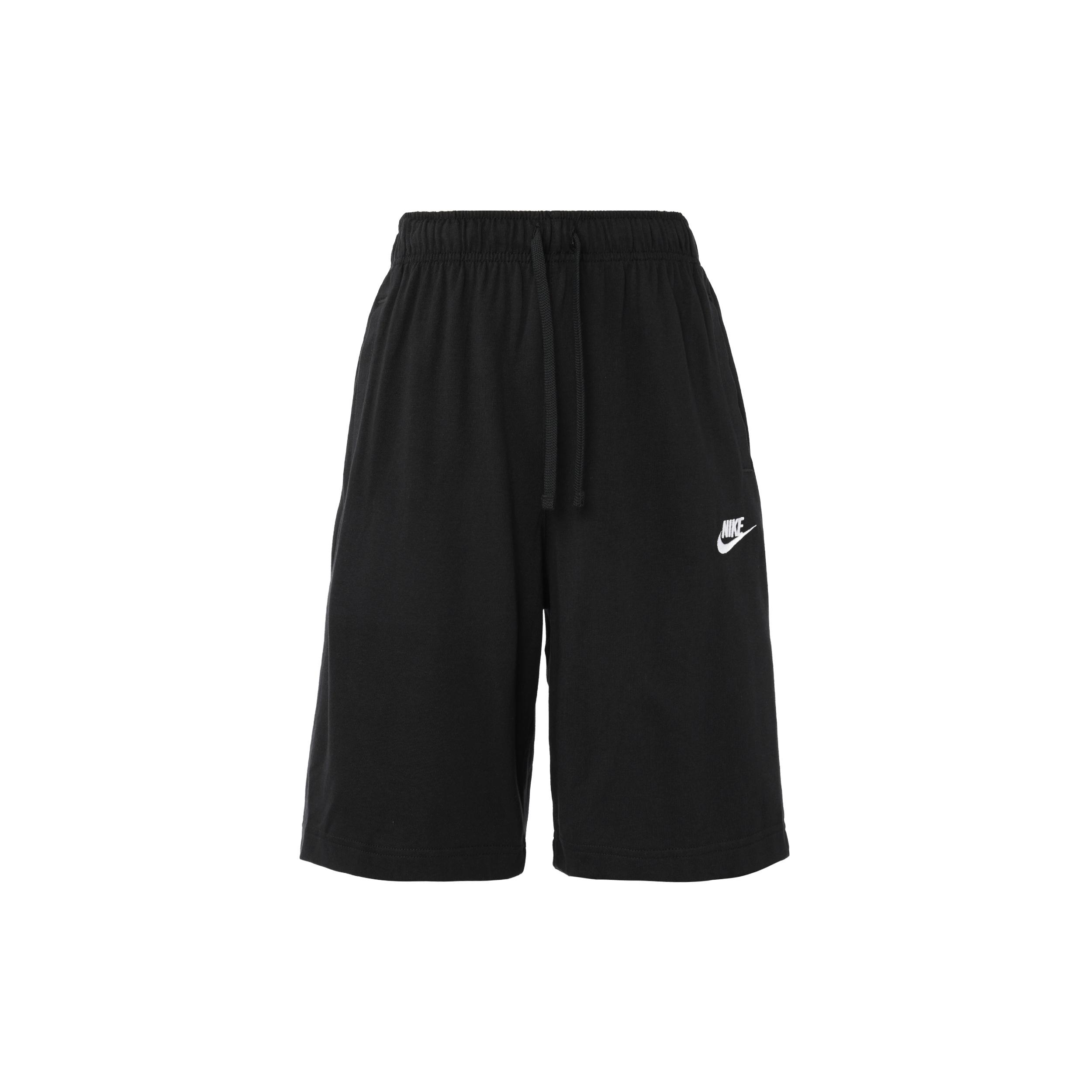 Nike Sportswear Club Solid Color Cotton Casual Shorts Black Men s BV2773-010 L