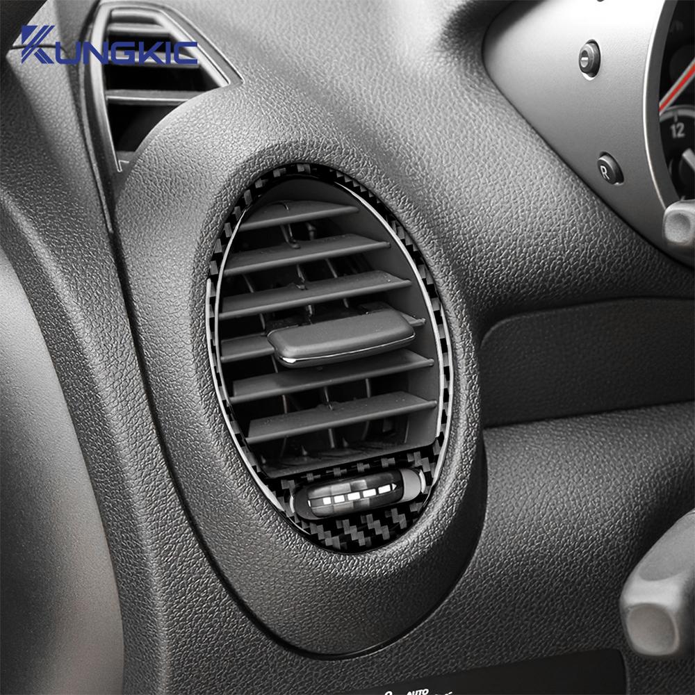 For Mercedes Benz SLK R171 2004 2005 2006 2007 2008 2009 2010 Side Air Vents Sticker Trim Accessories Real Soft Carbon Fiber