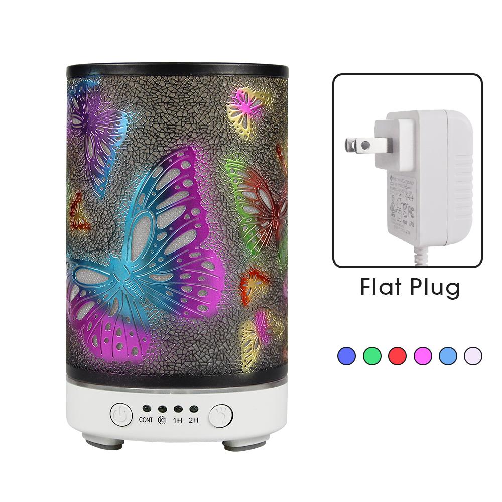 100ml Humidifiers Cool Mist Top Fill Essential Oil Diffuser for Bedroom Large Room Home Baby Nursery and Plants with Nightlight