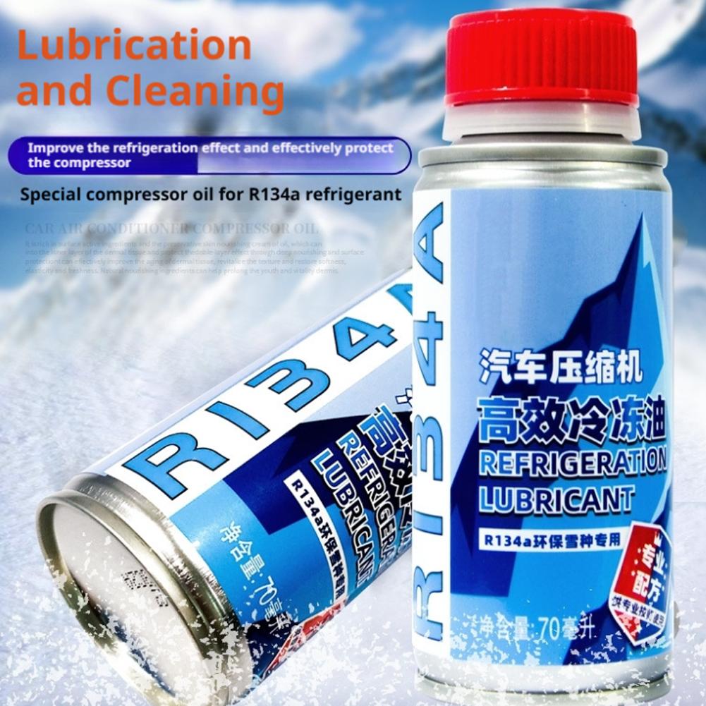1-5pcs R134a Car A/C Refrigeration Oil Air Conditioning Compressor Refrigeration Oil Car Styling Efficiency Special Lubricant Oi