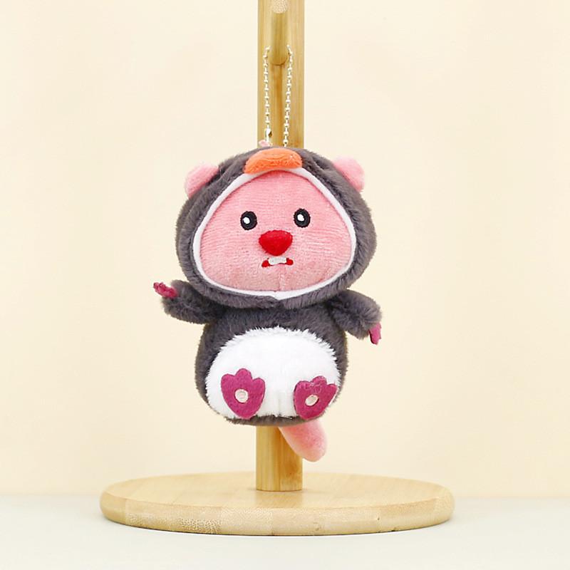 Soft Plush Keychain Animal Doll For Girls Bags Cute Rabbit Frog Bear Adornments