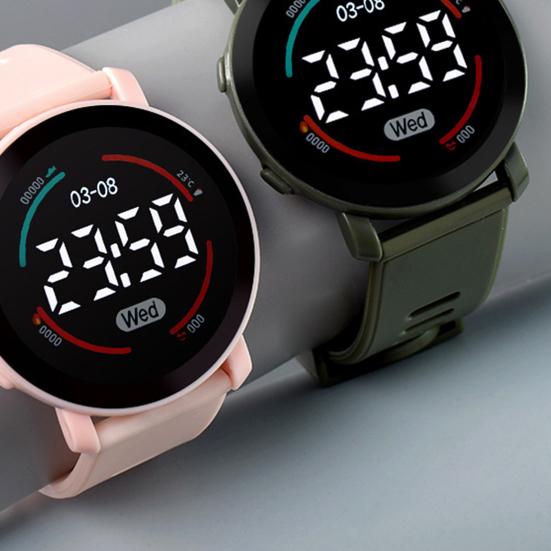 Electronic Watch Life Operation LED Sports Waterproof Button Digital Wrist Watch Birthday Gift