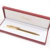 Excellent Cartier Ballpoint pen Stripe Pattern Must de Cartier Gold Used