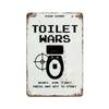 Letrero de Metal HD Divertido Decoración de Pared para Baño Retro Humor de Baño Señal WiFi Lávate las Manos para Baño Bar Cafetería