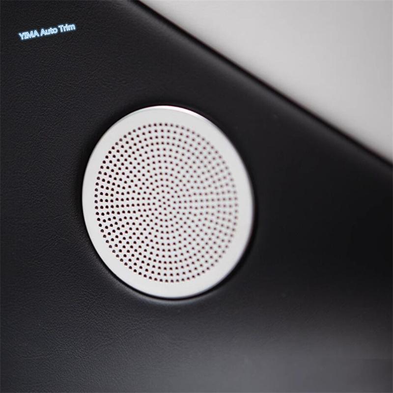 Car Pillar A Stereo / Door Stereo Speaker / Front / Rear Door Horns Decor Cover Trim For Tesla Model 3 2024 Interior Accessories