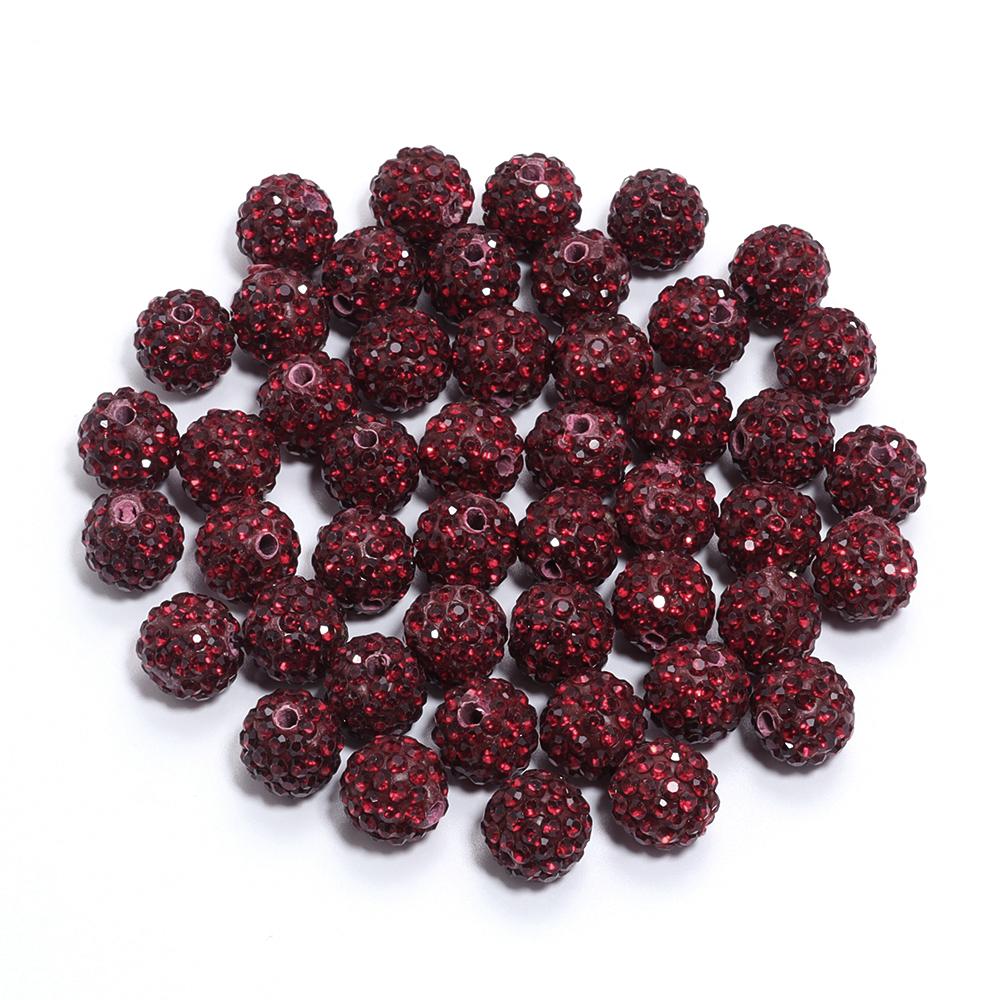10pcs/bag Colorful Soft Pottery Clay Shamballa Beads Loose Beads For Jewelry Making DIY Necklace Bracelets Pendants Accessories