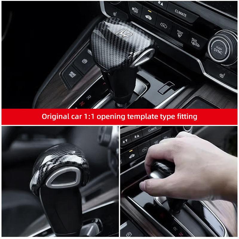 ABS Carbon Fiber Protective Cap Cover Automobile Gear Lever Car Accessories For Honda Civic FIT Accord Prelude CRV 5th City CRZ MC2