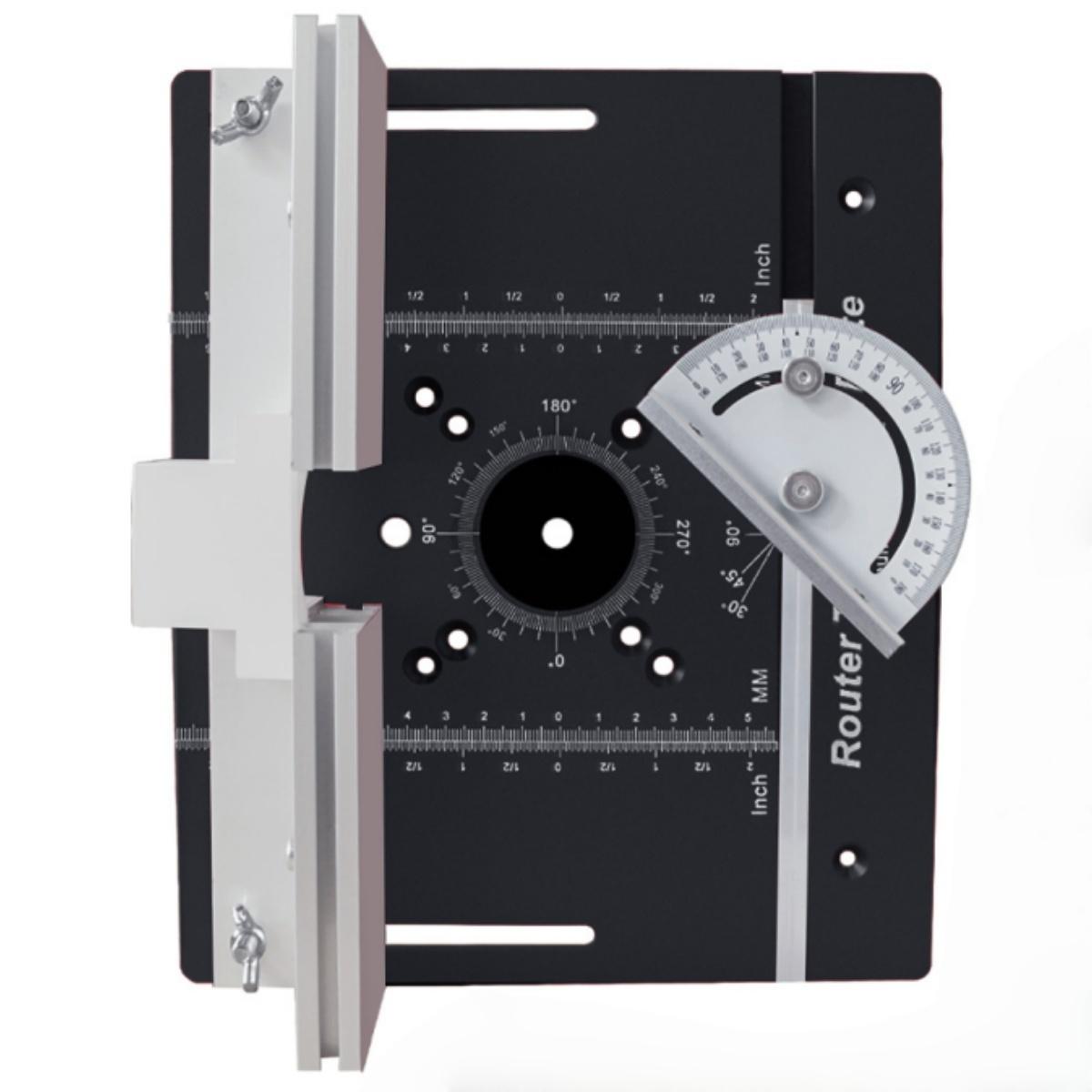 

New Router Table Insert Plate Set, Router Lifts for Router Table Insert Plate for Woodworking Slotting Trimming Chamfering Table 1pc