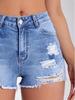 European & American High-Waisted Ripped Denim Hot Pants - Summer Fashion Street Style Jeans Shorts