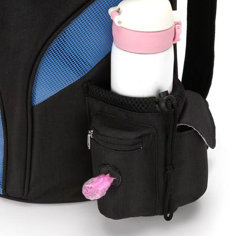 Portable Double Shoulder Pet Backpack Carrier for Dogs and Cats