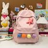 Schoolbag Japanese Ins Junior High School Student Schoolbag Simple and Versatile Cute Girl College Style Mini Lightweight Backpack