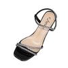 Fashion Fairy Feng Rhinestone Sandals for Women Wear 2025 New Platform Soles with Skirts with Mid-heel Open-toe High Heels for Women's Summer Outerwe