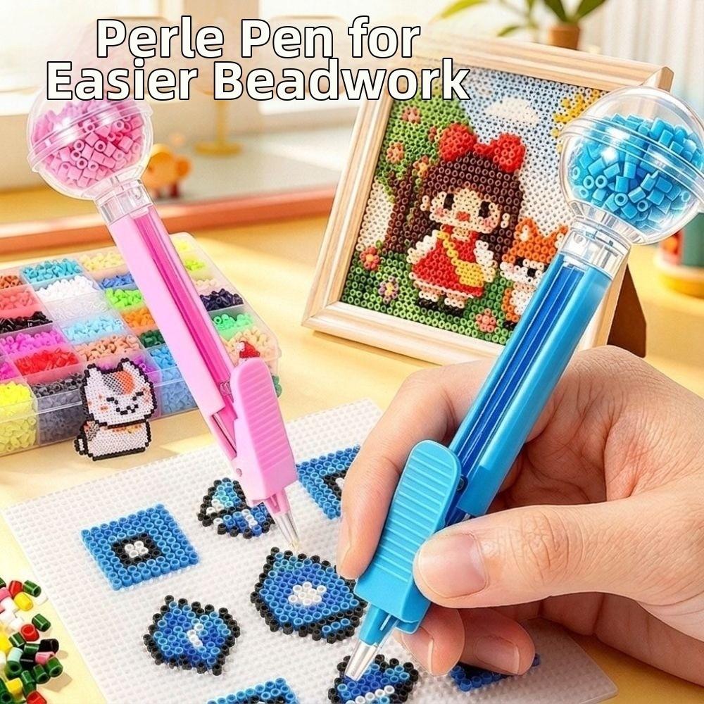 2.6mm Tip Fuse Bead Pen Automatic Perler Bead Dispenser Professional Bead Placement Pen Kids Toys