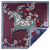 SIYUTANG Horse Stepping On Flowers Double-Sided Silk Scarf
