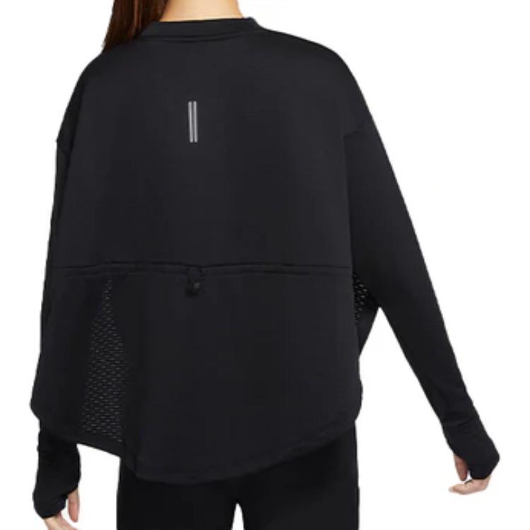 Nike Sweatshirts Women's Black Crew Neck Moderate Regular CU3394-010