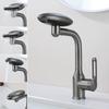 4 Modes Gray Kitchen Faucet Waterfall Stream Sprayer Head Sink Mixer Water Tap Accessories Chrome Hot and Cold Kitchen Faucet