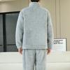 YUZHAOLIN Men's Winter Thickened Flannel Pajama Set