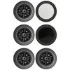 Odporne na ciepło 6-calowe kółka zamienne do grilla Uniwersalna kompatybilność Wytrzymała konstrukcja z tworzywa sztucznego