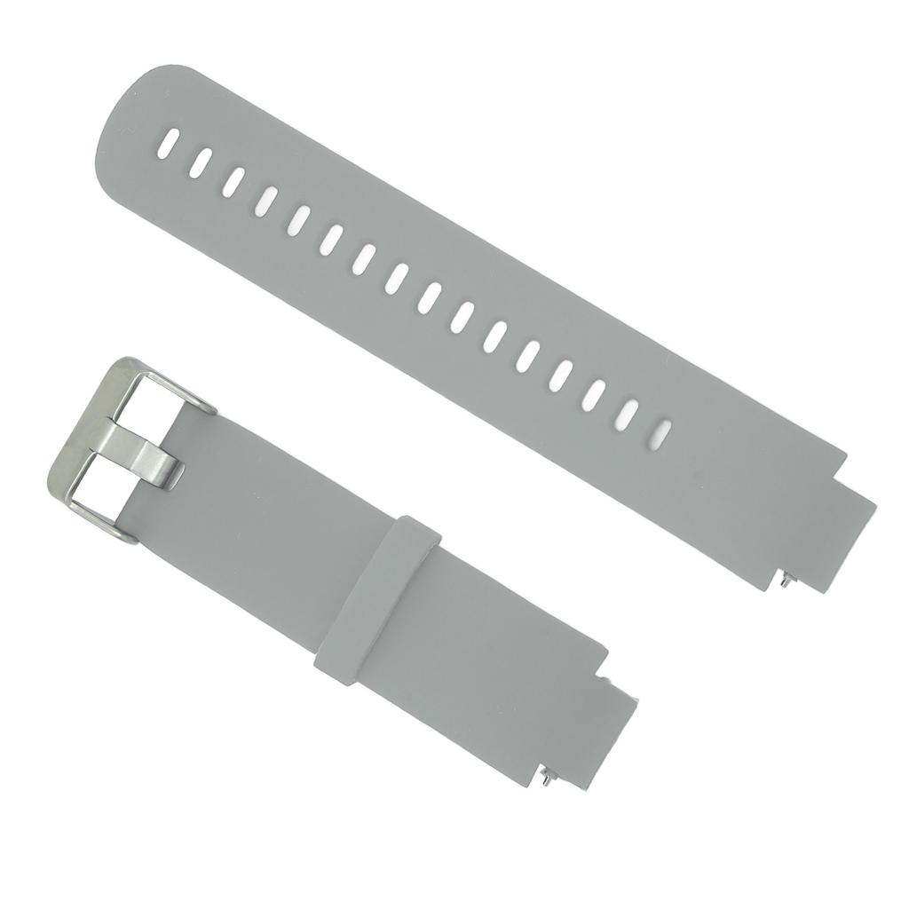 Smartwatch Replacement Band Silicone Watch Wrist Strap Single Color for Amazfit Verge 3Gray