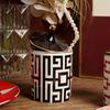 Creative Gilded Ceramic Storage Jar Cosmetic Jewelry Storage Bottle Aromatherapy Candle Jar Tea Box Storage Container Home Decor