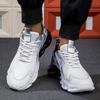 2025 Laufschuhe Herren Damen Leichtgewicht Mesh Atmungsaktiv Unisex Bequem Flach Weich Tennisschuhe Sommer Schnür-Sneakers Mann