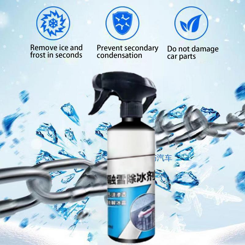 Car Deicer Spray 500ml Effecient Deicer Spray For Car Effective Defroster Spray Fast Acting Car Supplies For Winter Cold