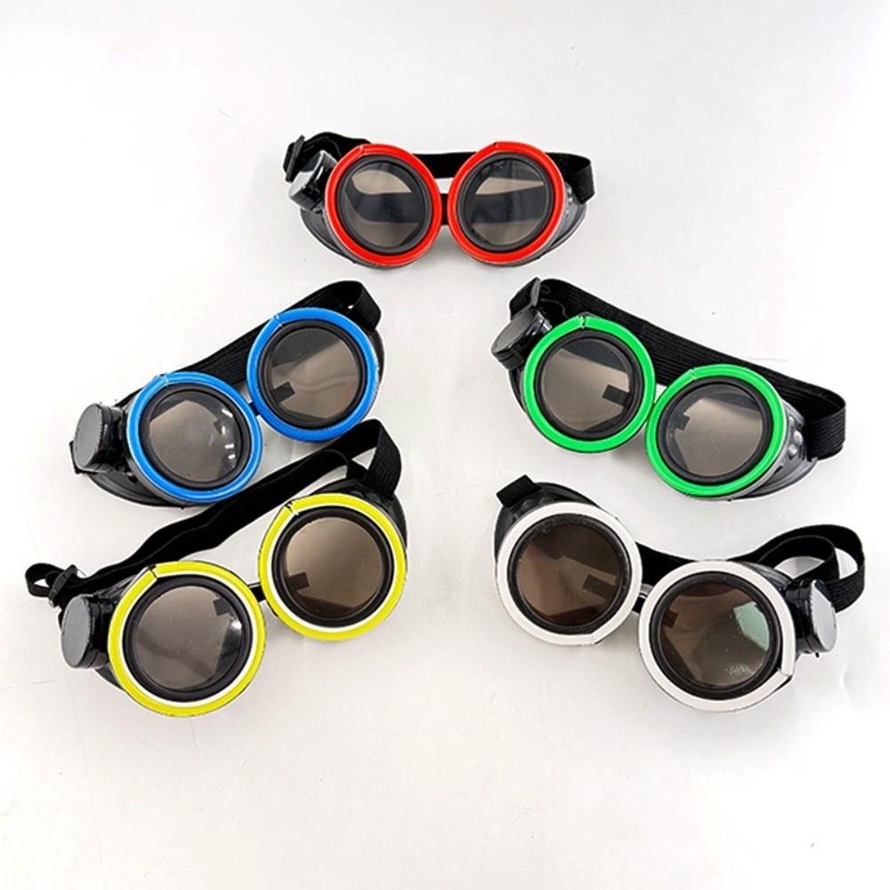 Round Light Up Glasses Wireless Luminous Eyewear Fashion Novelty Party Glasses Club Props