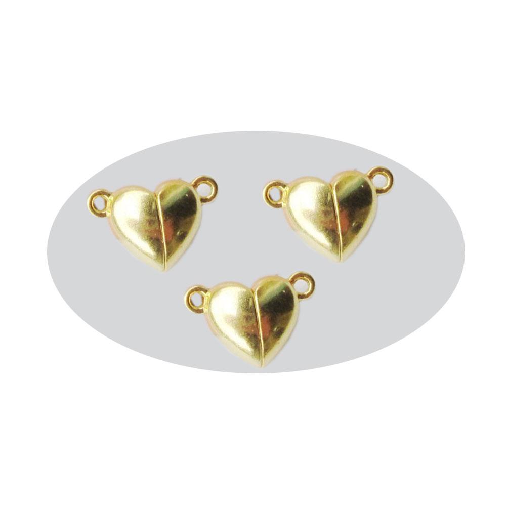 100pcs Heart Strong Round Ball Clasps Bracelet Chain Buckles for Jewelry Making