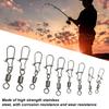 210PCS Copper Fishing Swivels Set 2# 4# 5# 6# 8# Rolling Barrel Swivel  Saltwater Fishing