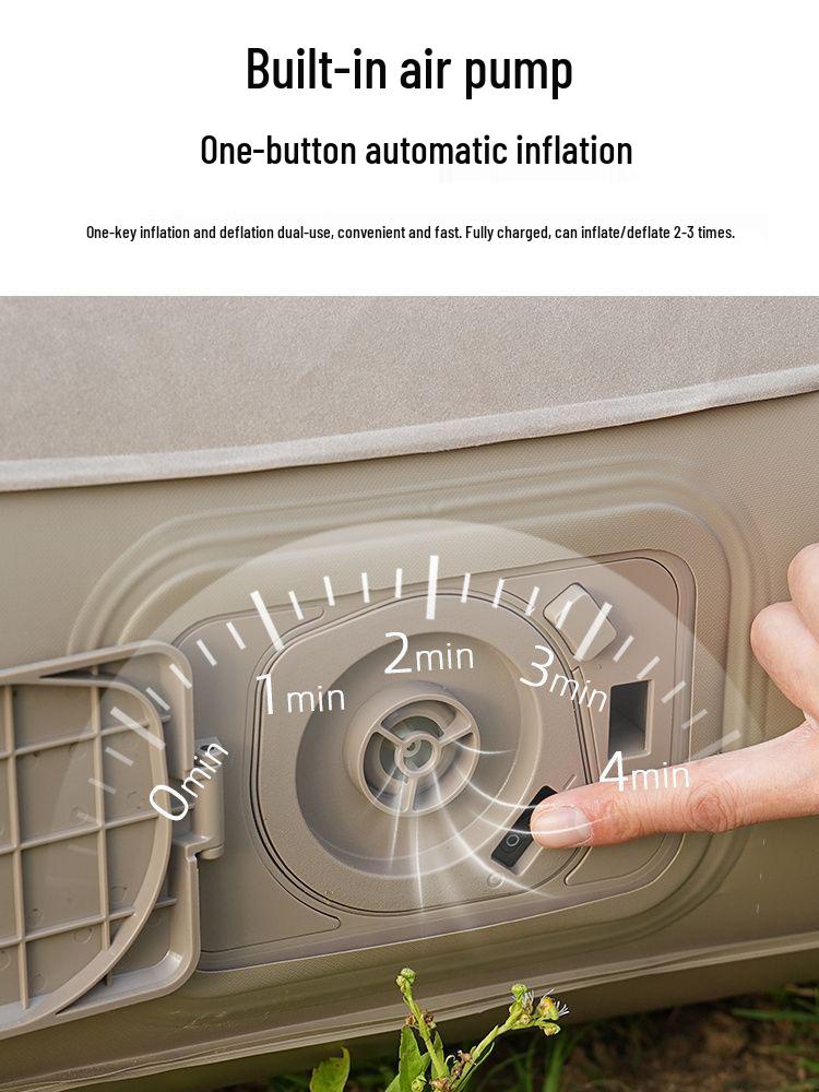 Dual-Use Self-Inflating Air Mattress for Home & Outdoor Camping