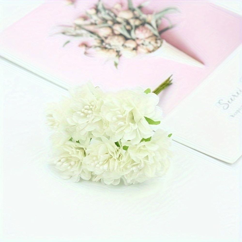 6 Heads Hydrangea Bouquet Small Bundle Artificial Flowers Creative Simulation Flowers Gift Bouquet