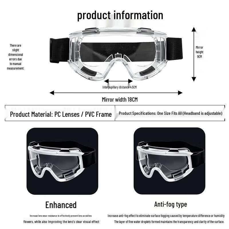 Anti-Fog Windproof Safety Goggles